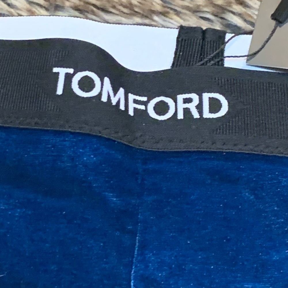 Tom Ford midnight blue velour leggings Size M NWT - Picture 2 of 7
